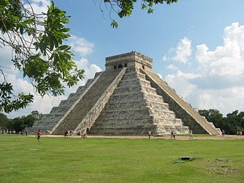 Archaeological site of Chichén-Itzá in Yucatán...